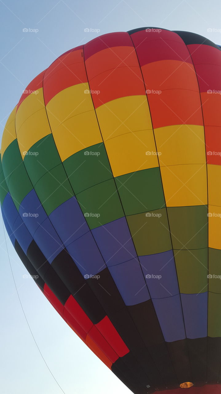 balloon. close up of a hot air balloon