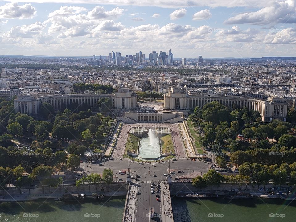 París visto desde la torre Eiffel (Trocadero)