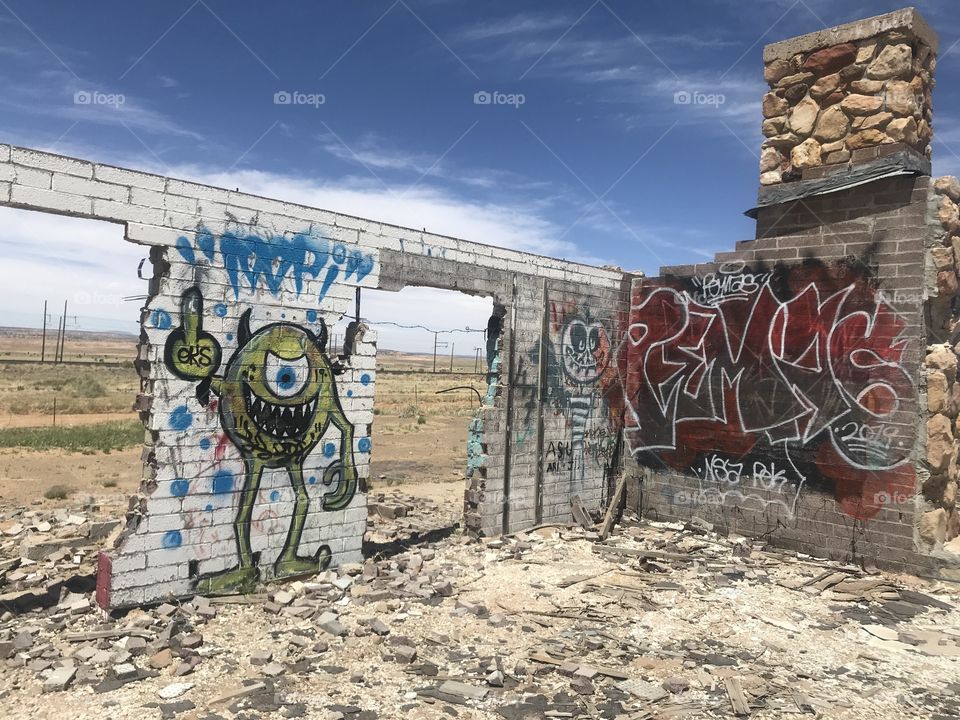 Old ruin graffiti 