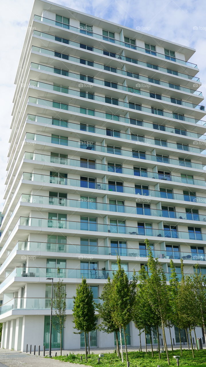 Modern building in Antwerp