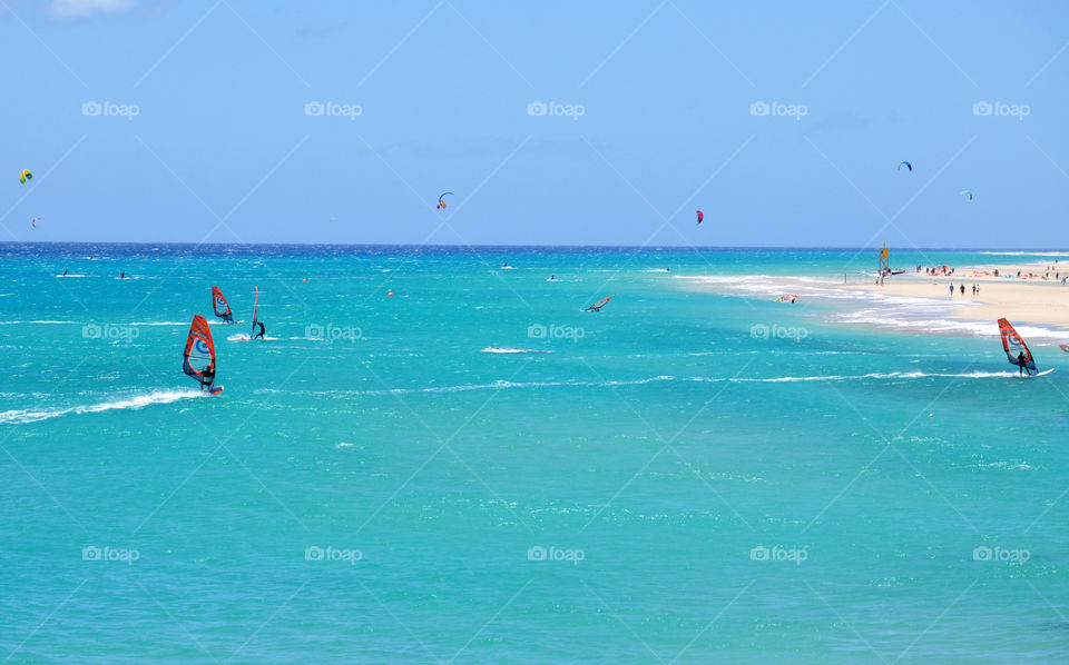 Surfing on Fuerteventura 