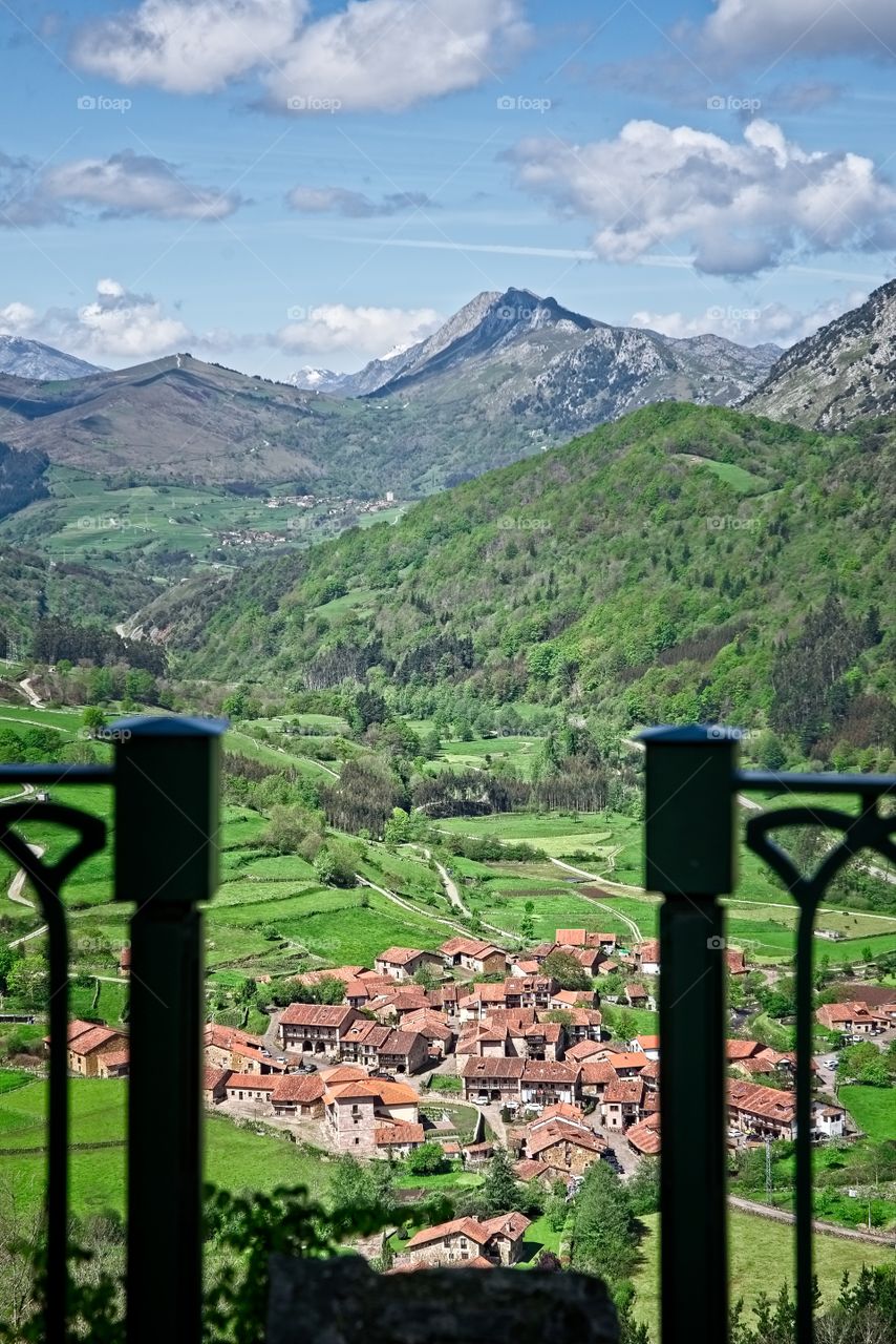 View of Nansa Valley from a viewpoint 