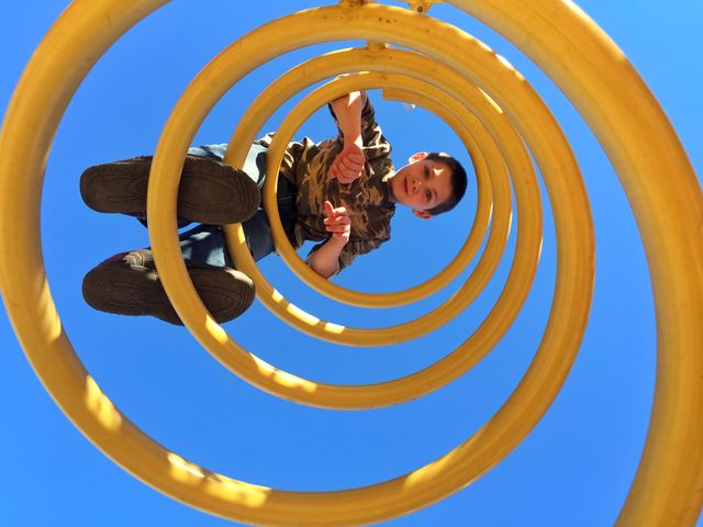 Happy Yellow Spirals