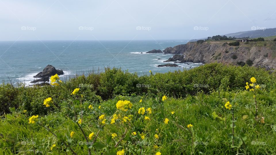 View of a island against clear sky