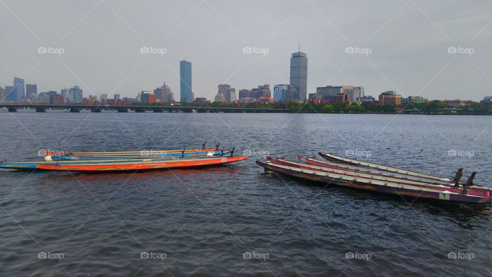 Canoes on the Charles