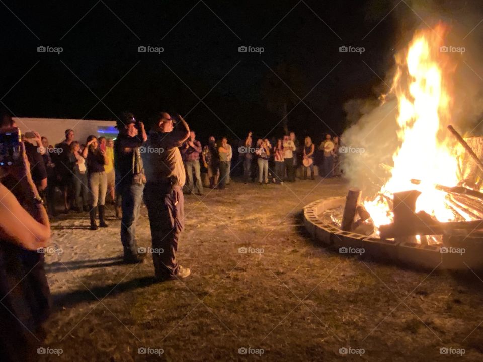 Salute the burning flags