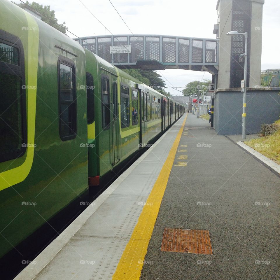 The Dart. the dart train in Dublin, Ireland