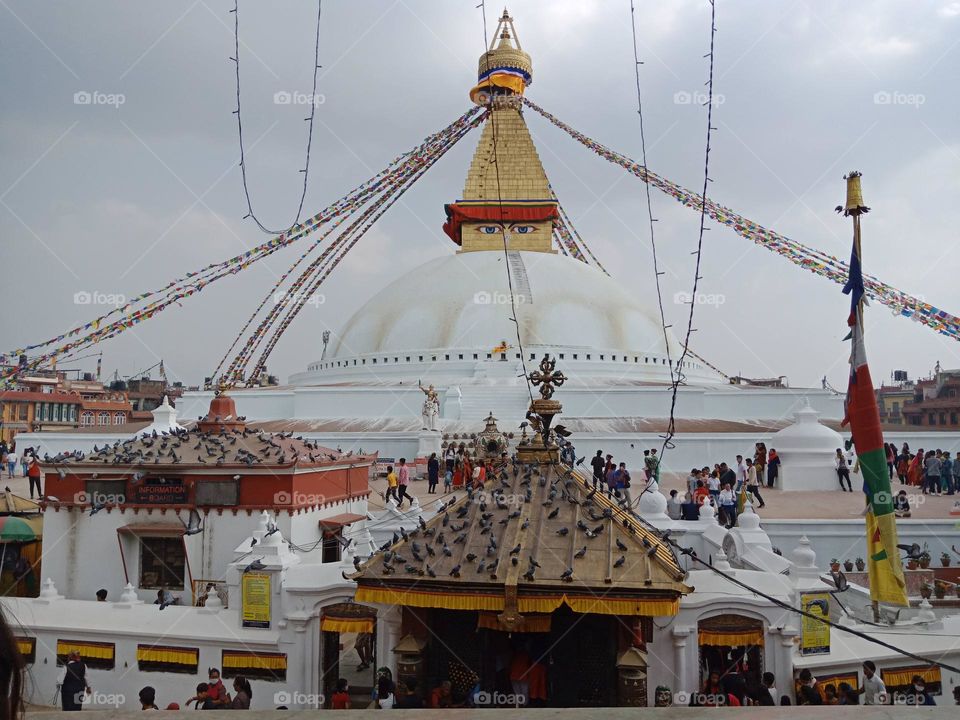 Beautiful picture of Buddha Kathmandu Nepal