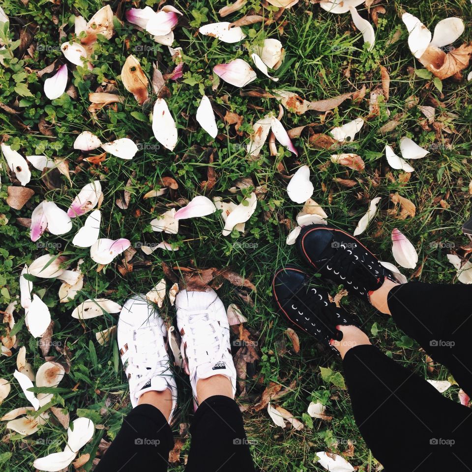 Two girls on a walk 