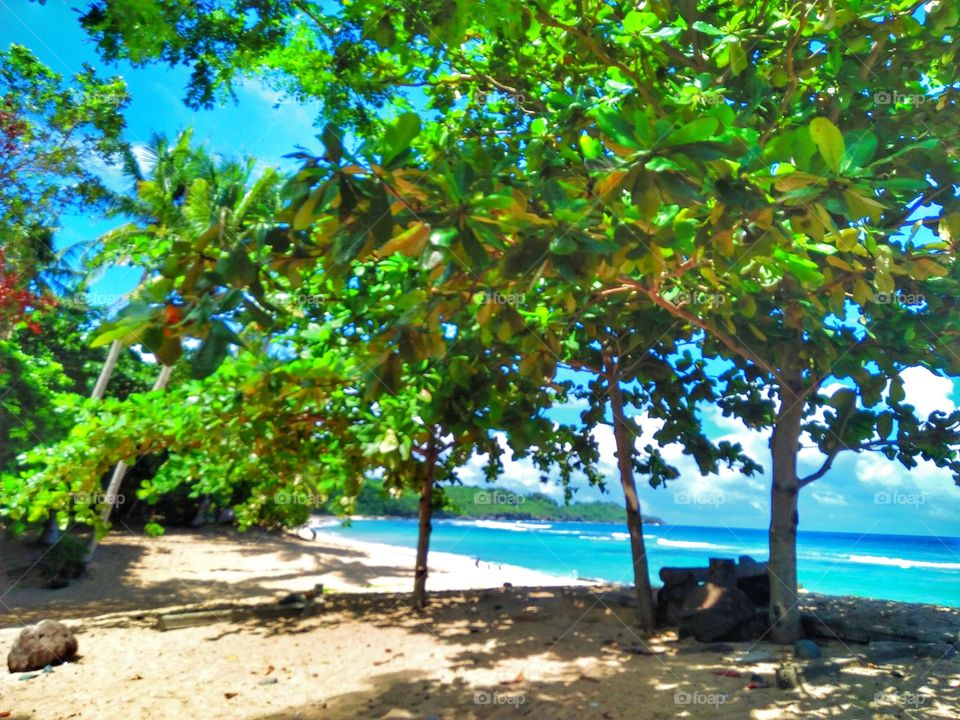 Beautiful beach this summer vacation.