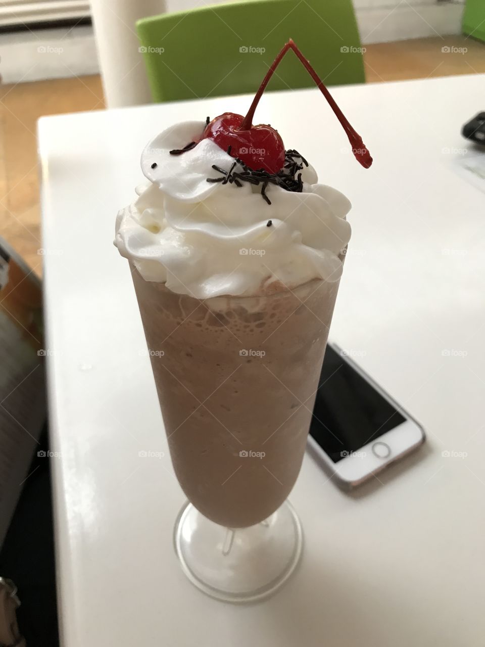 Chocolate milk shake