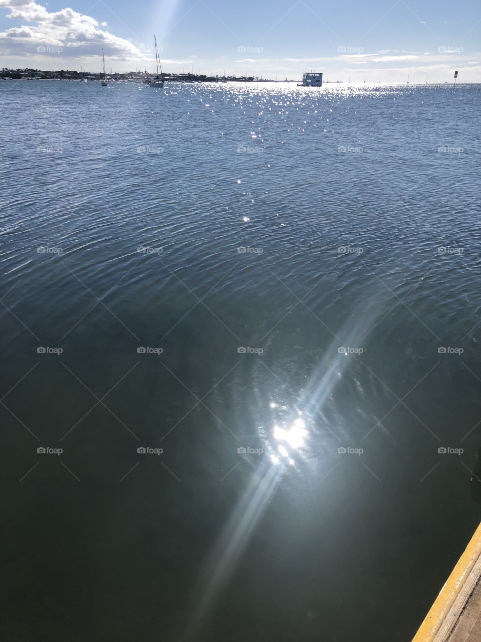 Reflection of the sun