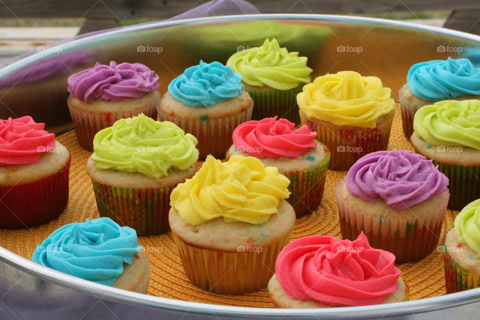 Homemade cupcakes with Buttercream Icing