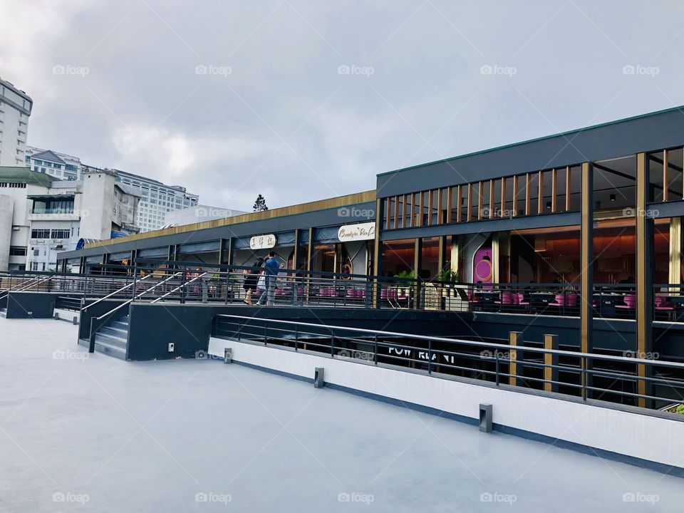 Genting Highline open air restaurant view