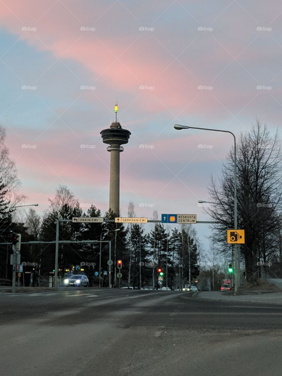 Tampere Finland skyline tower näsinneula