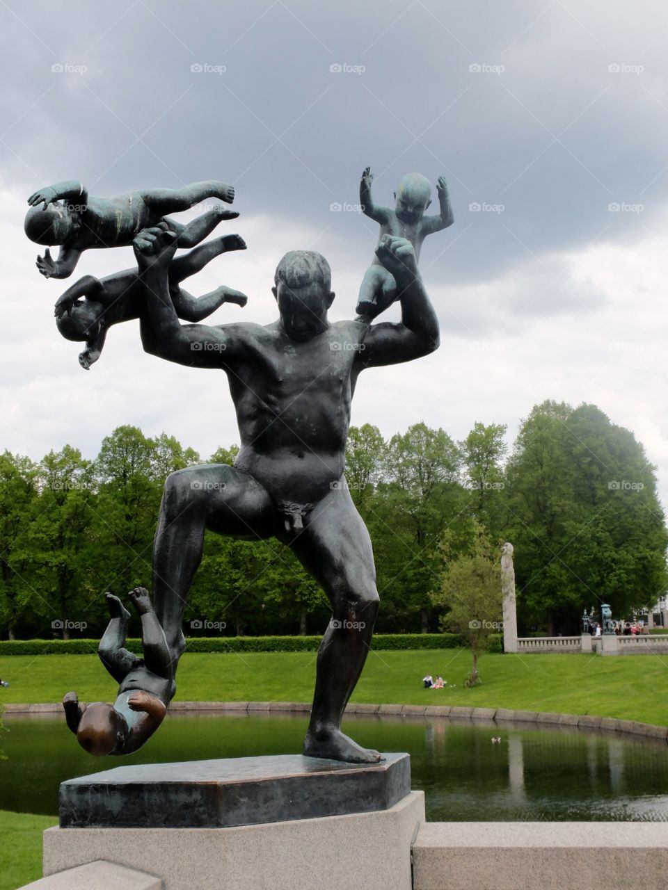 Oslo's Vigeland. A very grotesque statue ayt the Vigeland's park in Oslo.