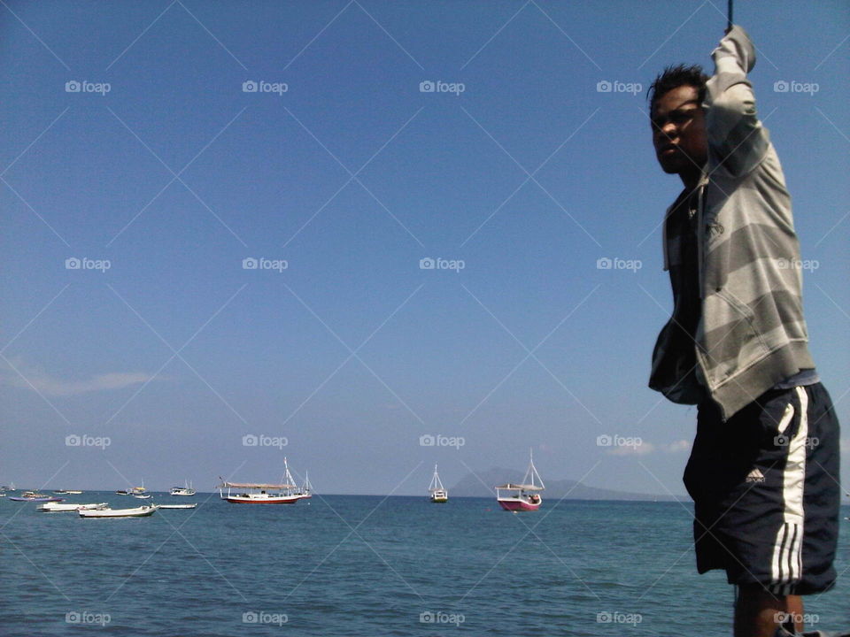 Traditional Fisherman, Ende, Flores Island, Indonesia.