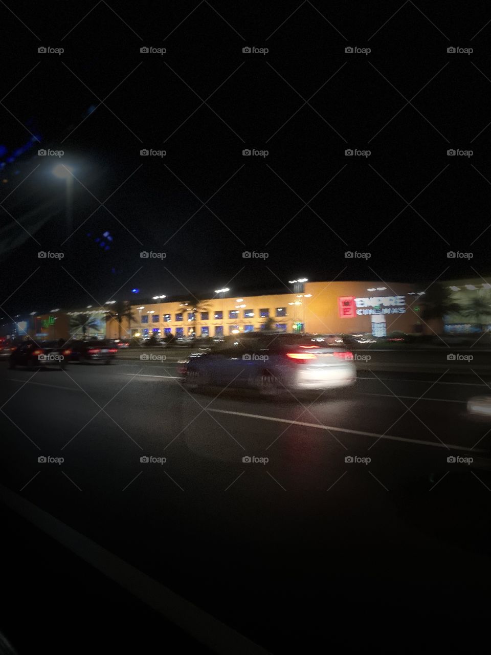 Street view in Jeddah at night 