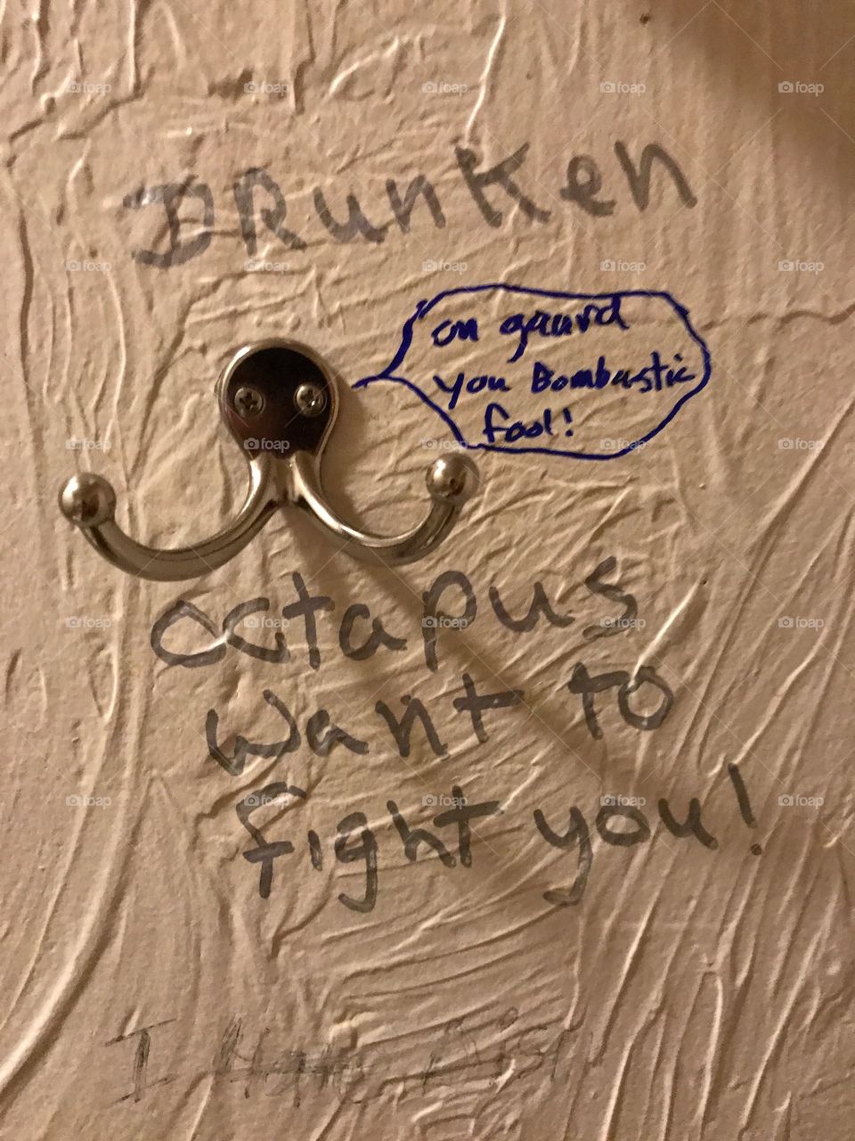 Bar bathroom graffiti