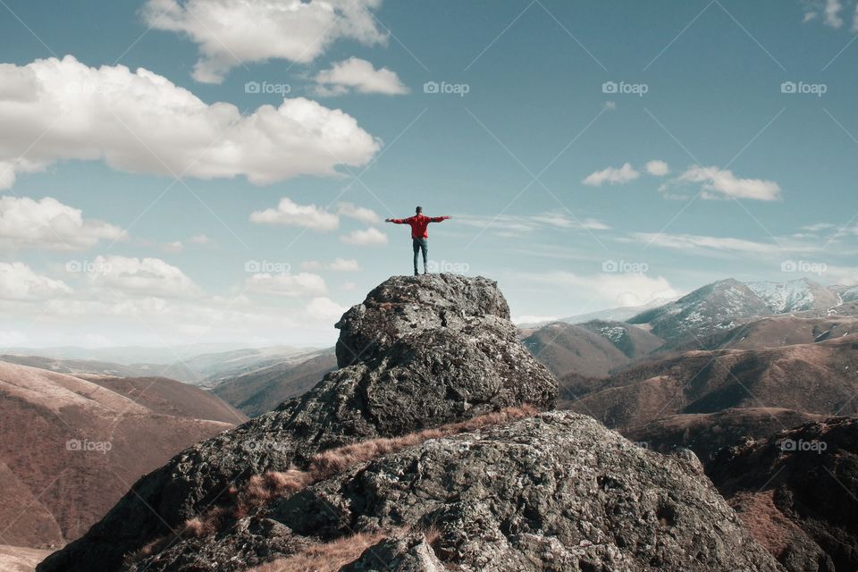 After 3 hours of walking we came in the top of the mountain , it was one of the best view I’ve ever seen , I was so happy at that moment .