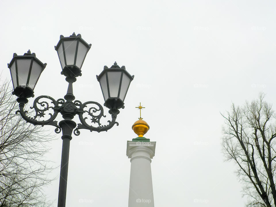 Kiev lights and Monument Magdeburg law