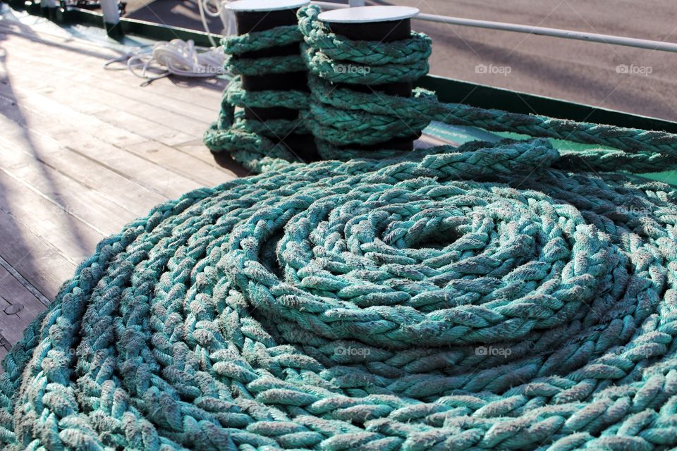 Rope on the boat