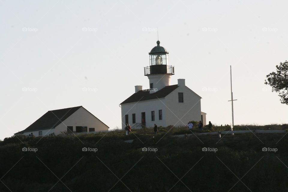 Black and White Light house