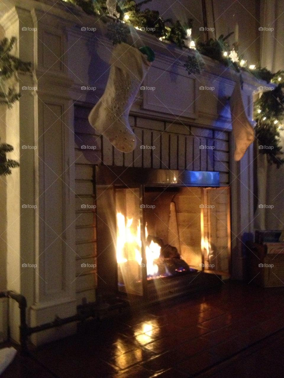 christmas fire lights romantic by stevenmgus