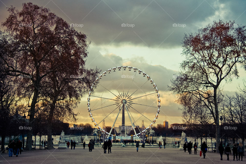 Fairy wheel in paris