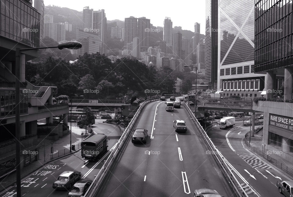 street bridge hong kong fly over by iconic1