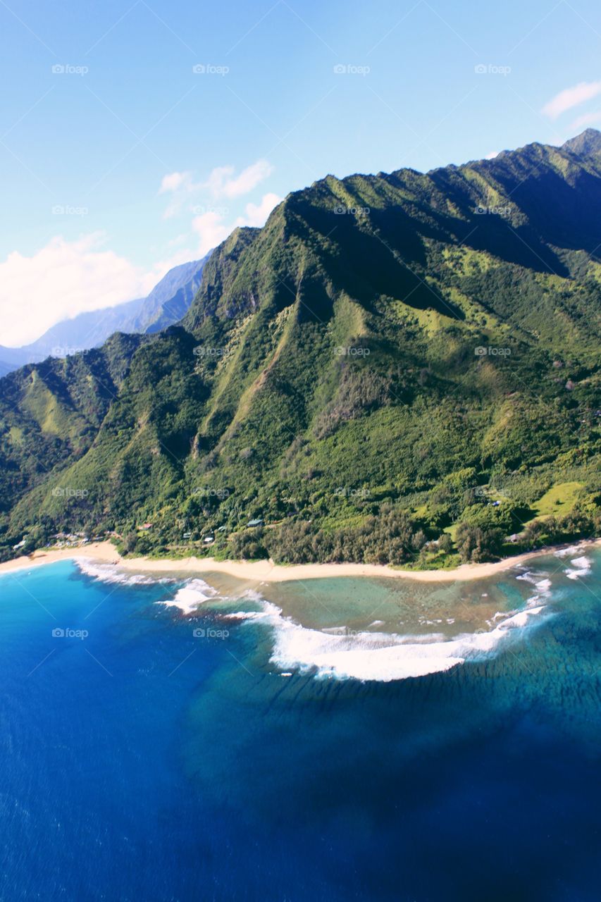 Kauai. Took a helicopter tour through Kauai & captured this gorgeous view