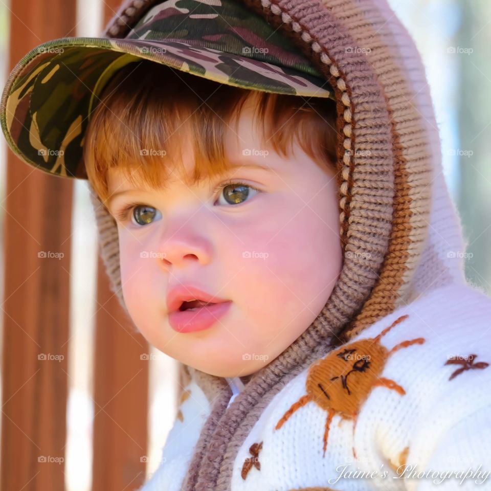 Close-up of a cute boy