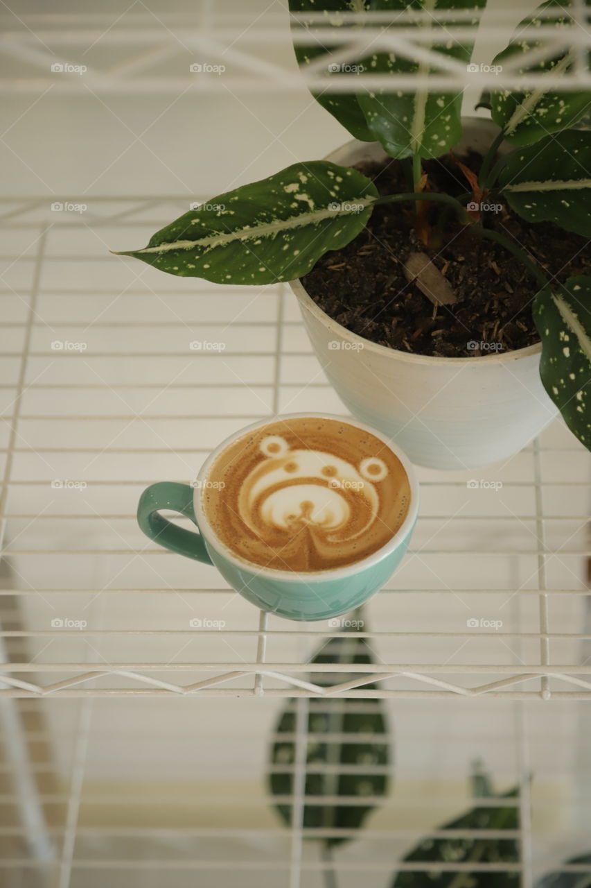 latte art ☕🐻