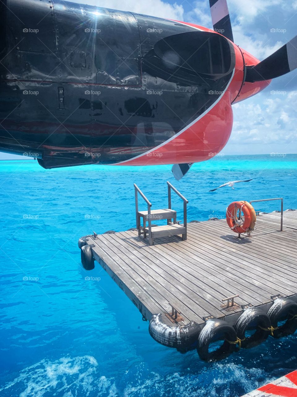 When landing in Maldives