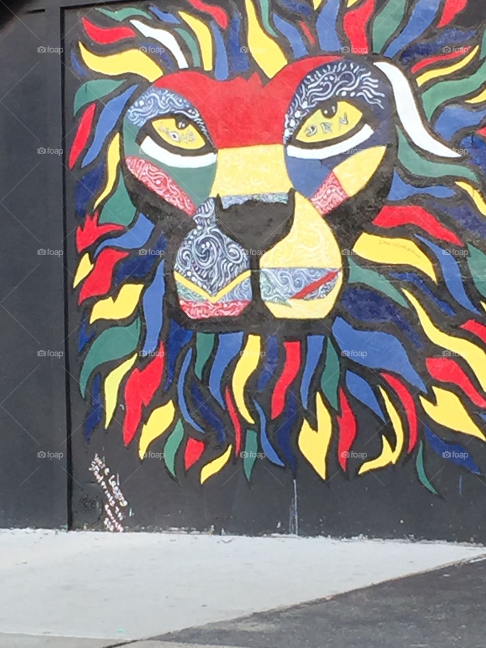 Lion #nycstreetart #streetart #nyc 