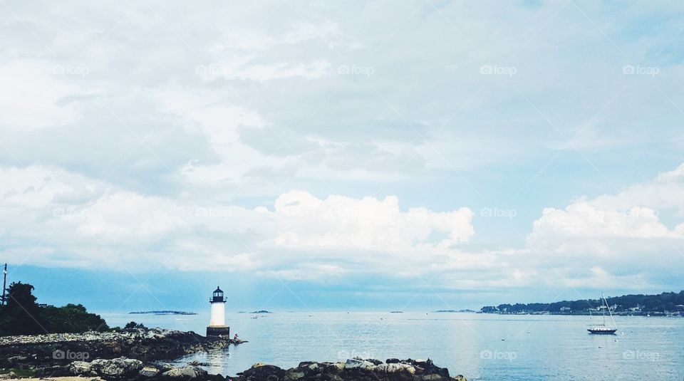 Beautiful Cape side Lighthouse in Salem, Massachusetts