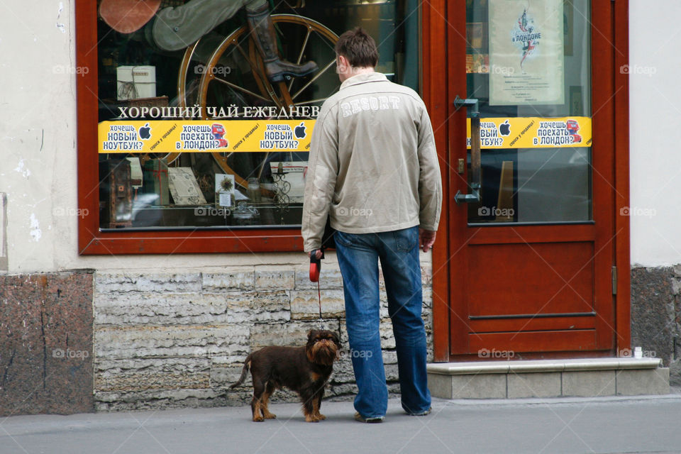 Man with a dog 