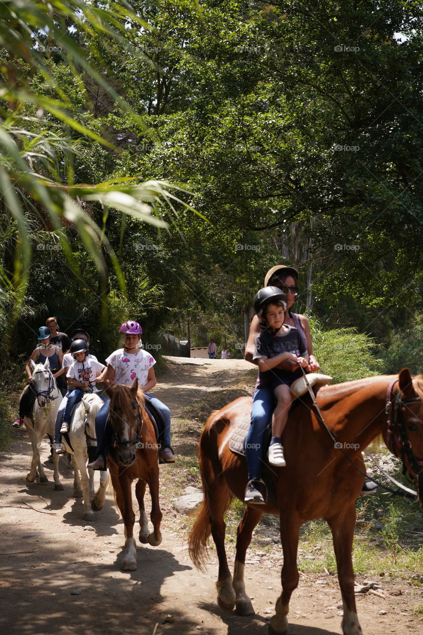 excursión a caballo