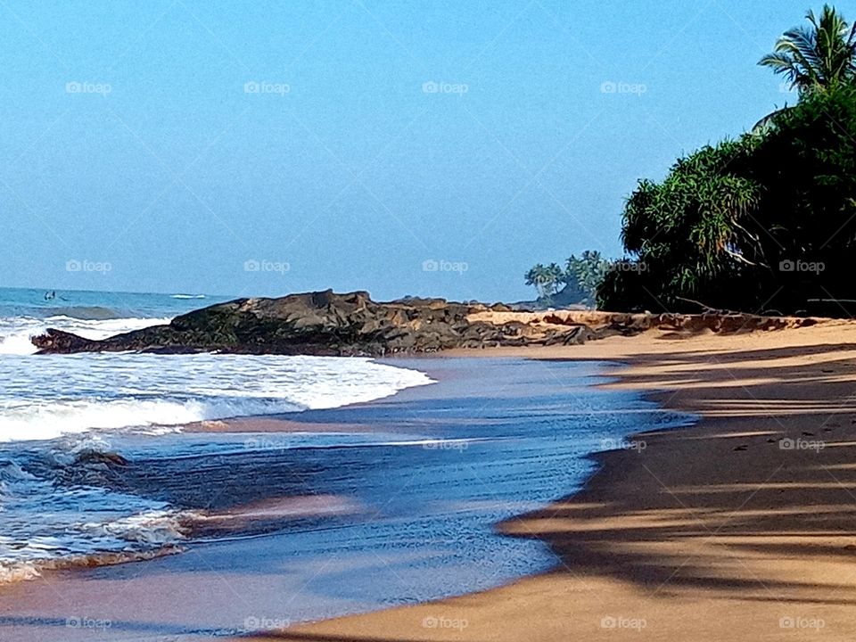 Tropical beach in Sri lanka