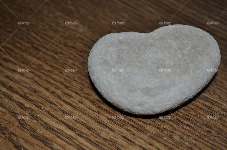 Stone heart. Found outside on our wedding day.