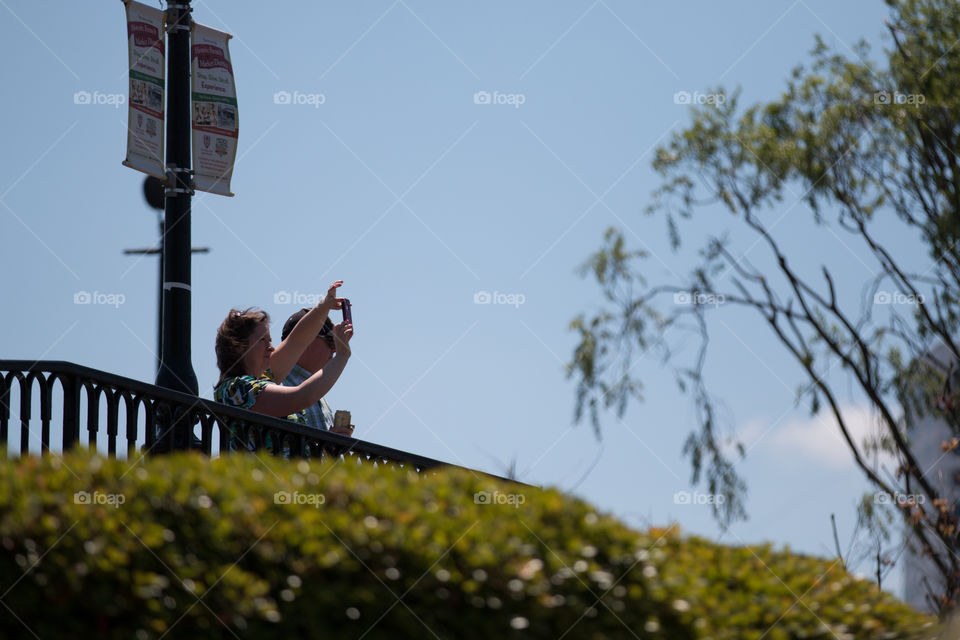 Tourist taking a picture 