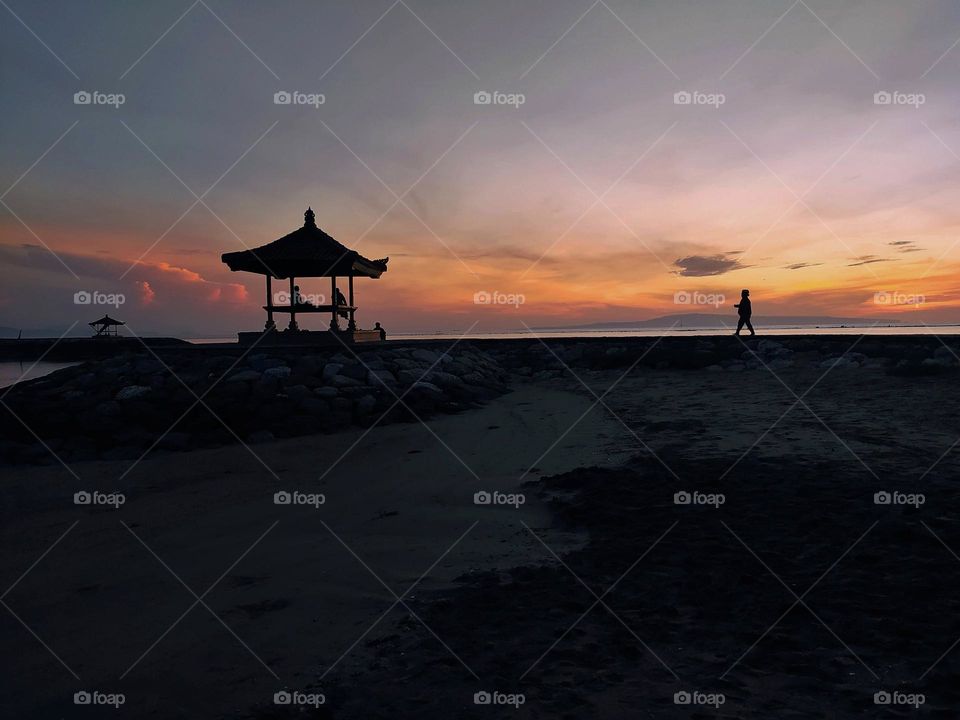 Gazebo on the beach