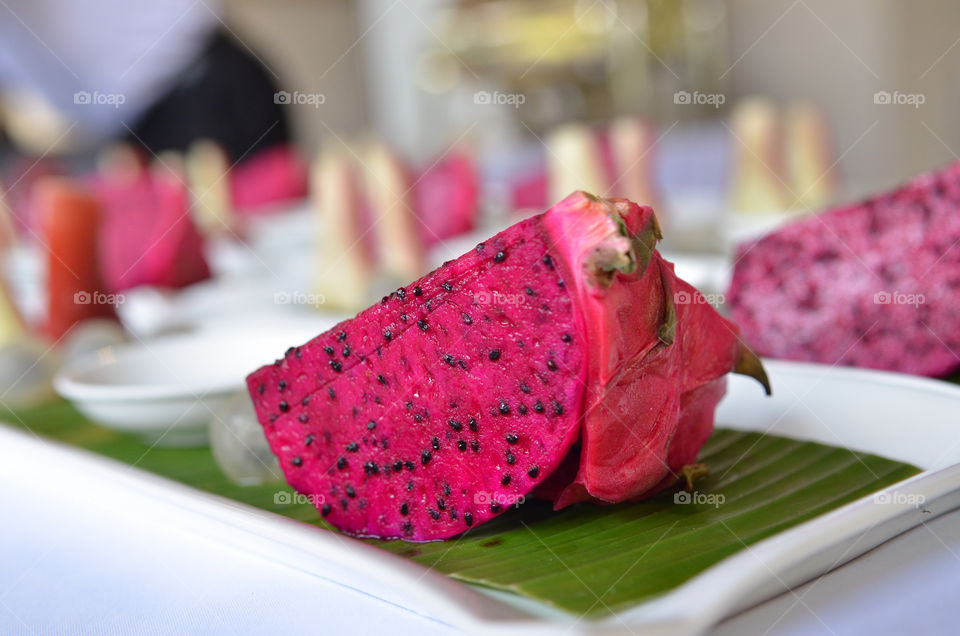 Close-up of pitaya fruit