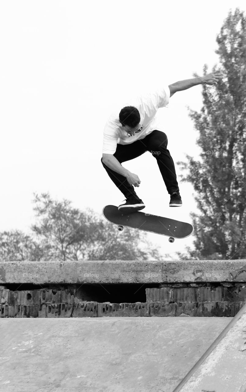 Skater flip and jump