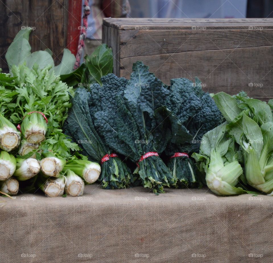 Farmers market greenery