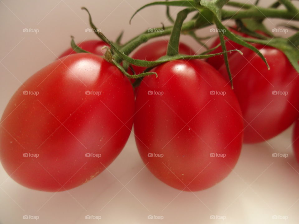 cherry tomato in macro