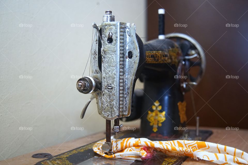 old sewing machine