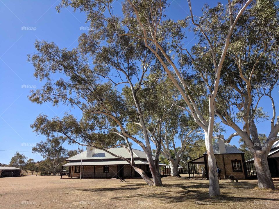 Old Telegraph station at Alice Springs Australia