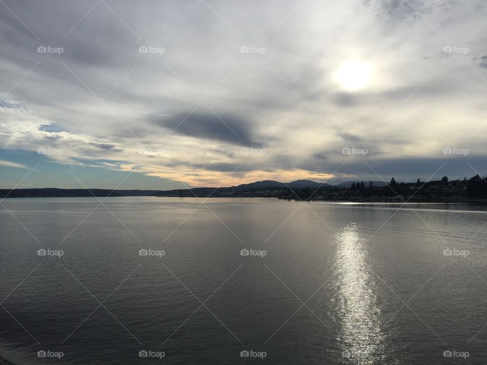 Water, Sunset, Dawn, Lake, Landscape