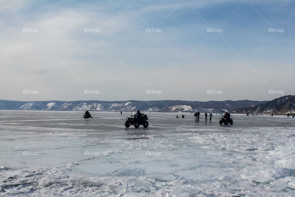 Baikal ice.